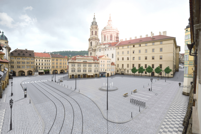 Praga: chiuso il parcheggio di piazza Malá Strana
