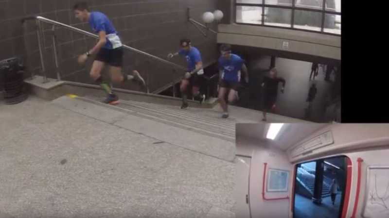 [VIDEO] Lanciano alla sfida la metro di Praga: chi corre piu' veloce?