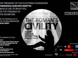 Comunicato: dernissage della mostra "Civiltà Romana" - Vittorio Storaro a Praga