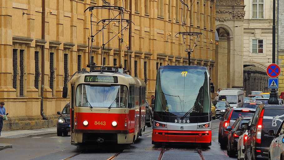 tram di Praga
