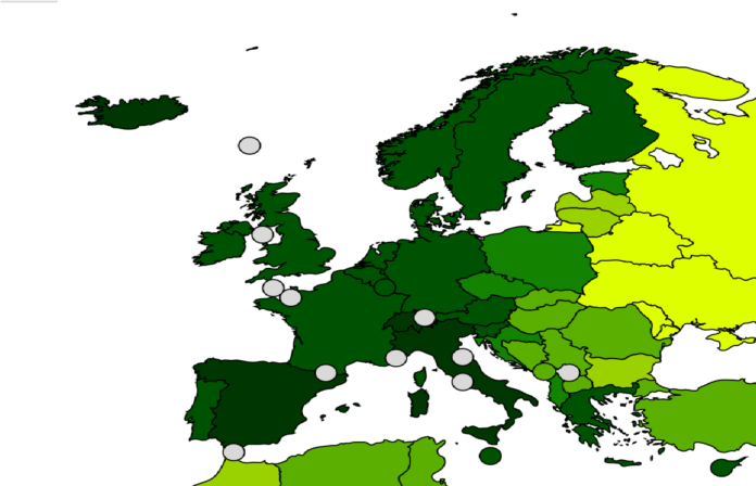 Stati Euro per aspettativa di vita Pensione