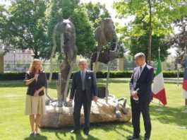 inaugurazione Statua dell'amicizia italo-ceca
