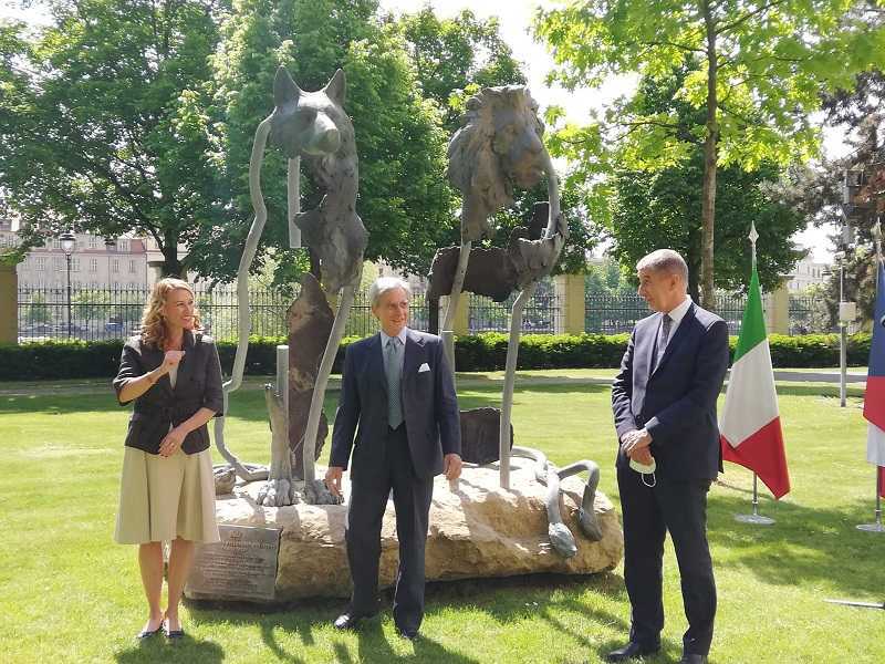 inaugurazione Statua dell'amicizia italo-ceca