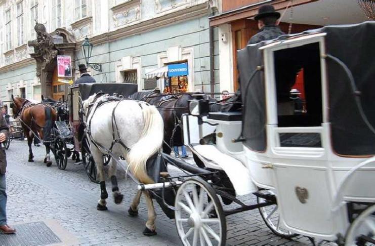 Carrozze a cavalli a Praga